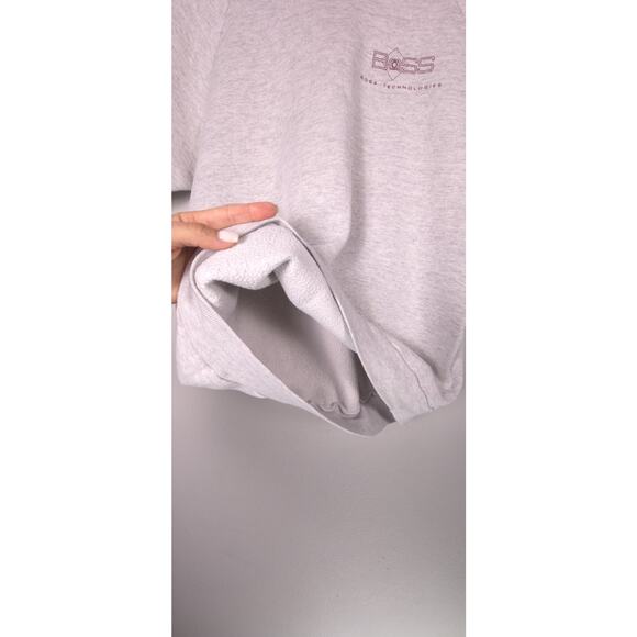 Vintage Jerzees “BOSS Technologies”Light Gray Sweatshirt Made in USA Size XL 46 - Picture 4 of 11